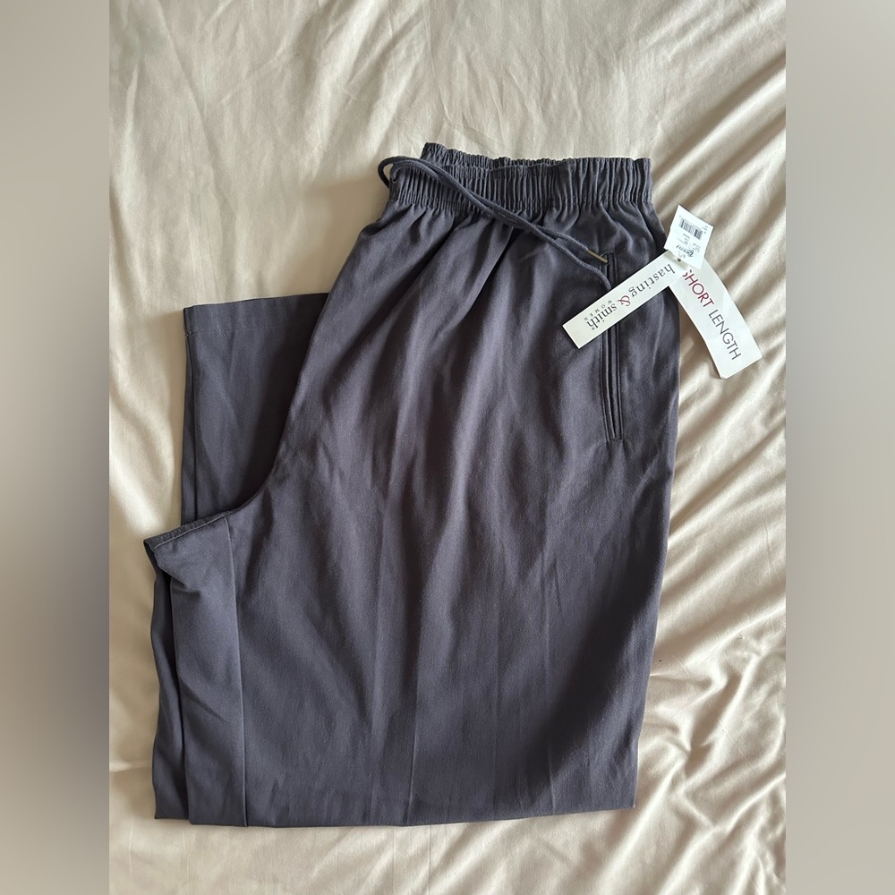 NEW Relaxed Drawstring Jogger Pants in Charcoal Gray